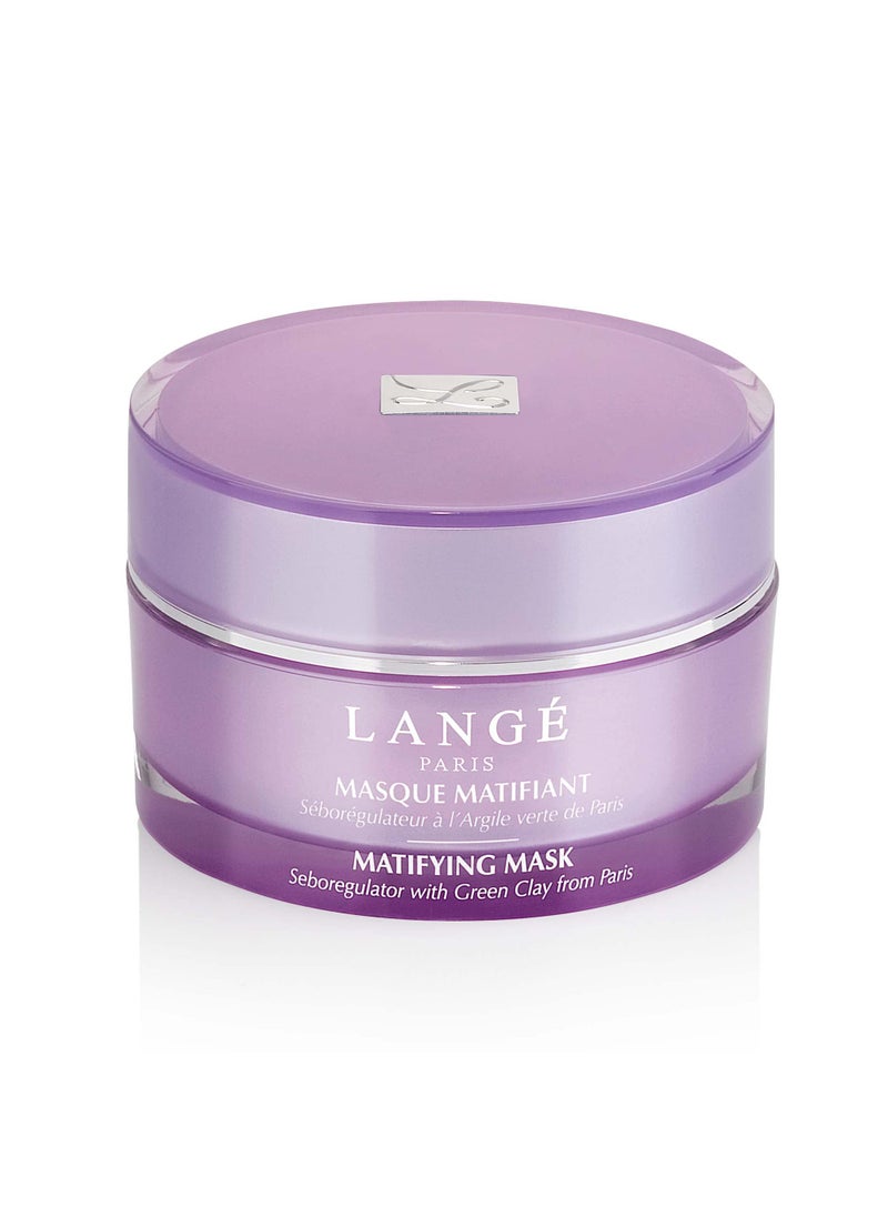 Lange Paris - Lange Paris Matifying Face Mask - Purifies, Regenerates And Softens - Absorbs Excess Sebum On Skin Surface - Promotes Receptivity Of Products Used After - Suitable For Mixed To Oily Skin Types - 1.7 Oz - Image 1