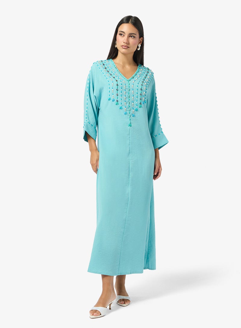 Khizana Embellished Jalabiya - Image 4