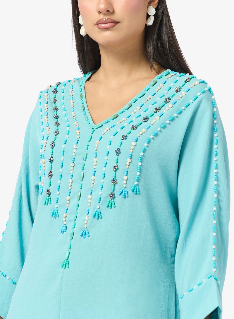 Khizana Embellished Jalabiya - Image 3
