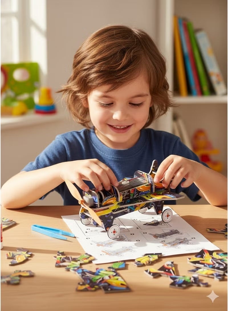 Saudi Select Enchanting STEM DIY Aerodynamic Aircraft Building Toy for Early Development - Fun Learning & Education Science Kit, Family Parenting Game, Party Gift for Boys and Girls. - Image 2