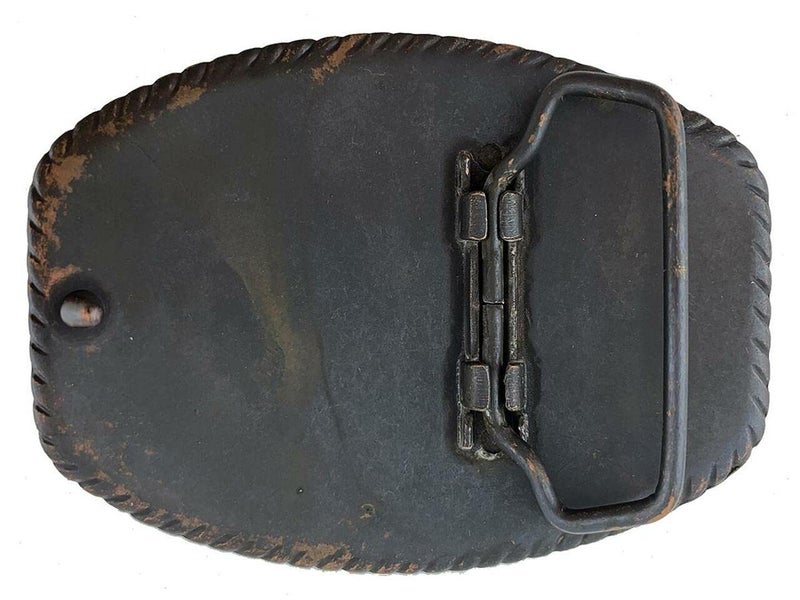 Belts.com HA0016 Western Floral Engraved Ornate Design Belt Buckle Fits 1-1/2"(38mm) Belt (Antique Patina) - Image 2