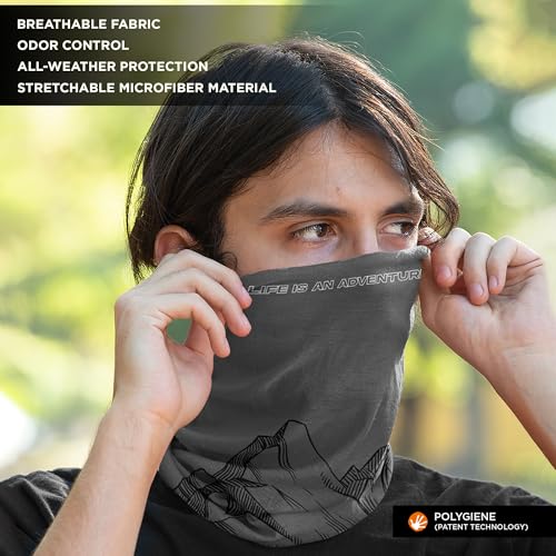 WANDERLOOMS Expedition Trails Unisex Bandana Mask to Cover Face & Head | Printed Bandanas for Men Hair | Multifunctional Bandana for Mens Bike Daily Commute | Scarf for Men & Women Free Size - Image 5