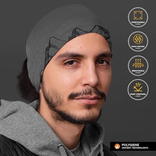 WANDERLOOMS Expedition Trails Unisex Bandana Mask to Cover Face & Head | Printed Bandanas for Men Hair | Multifunctional Bandana for Mens Bike Daily Commute | Scarf for Men & Women Free Size - Image 4