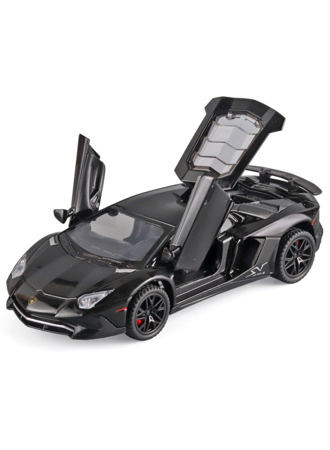 1:32 Rambo LP750J Alloy Car Model Light Back Force Door With Base Model Wholesale-Color:Jianyuan 32016 Lamborghini LP750-Independent Packaging Belt Display Stand  - Image 2