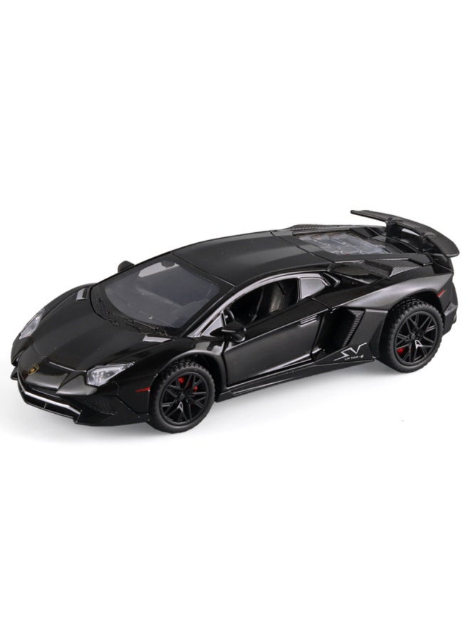 1:32 Rambo LP750J Alloy Car Model Light Back Force Door With Base Model Wholesale-Color:Jianyuan 32016 Lamborghini LP750-Independent Packaging Belt Display Stand  - Image 5