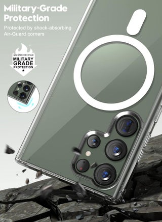 Samsung Galaxy S24 Ultra Clear Case Cover Protector with Support Magsafe Charger (Clear) - view 2