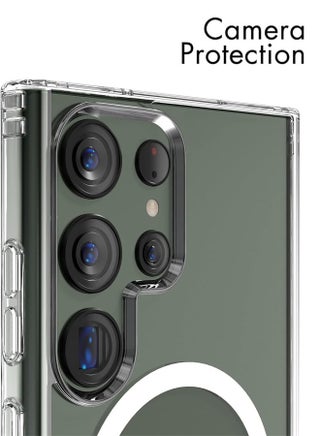 Samsung Galaxy S24 Ultra Clear Case Cover Protector with Support Magsafe Charger (Clear) - view 4