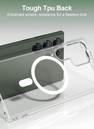 Samsung Galaxy S24 Ultra Clear Case Cover Protector with Support Magsafe Charger (Clear) - view 5