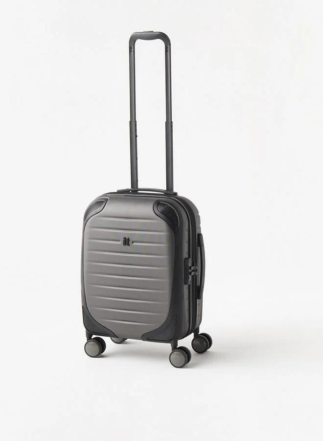 إت Textured Hardcase Trolley With Retractable Handle - 20 Inches Cabin Bag