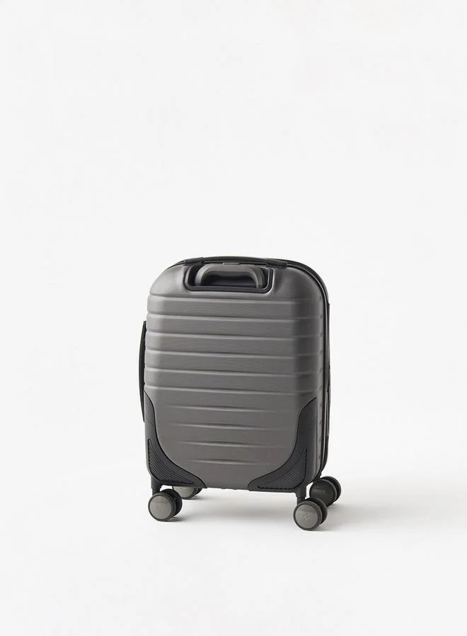 It BLACK Textured Hardcase Trolley With Retractable Handle - 20 Inches Cabin Bag  | Best Price UAE