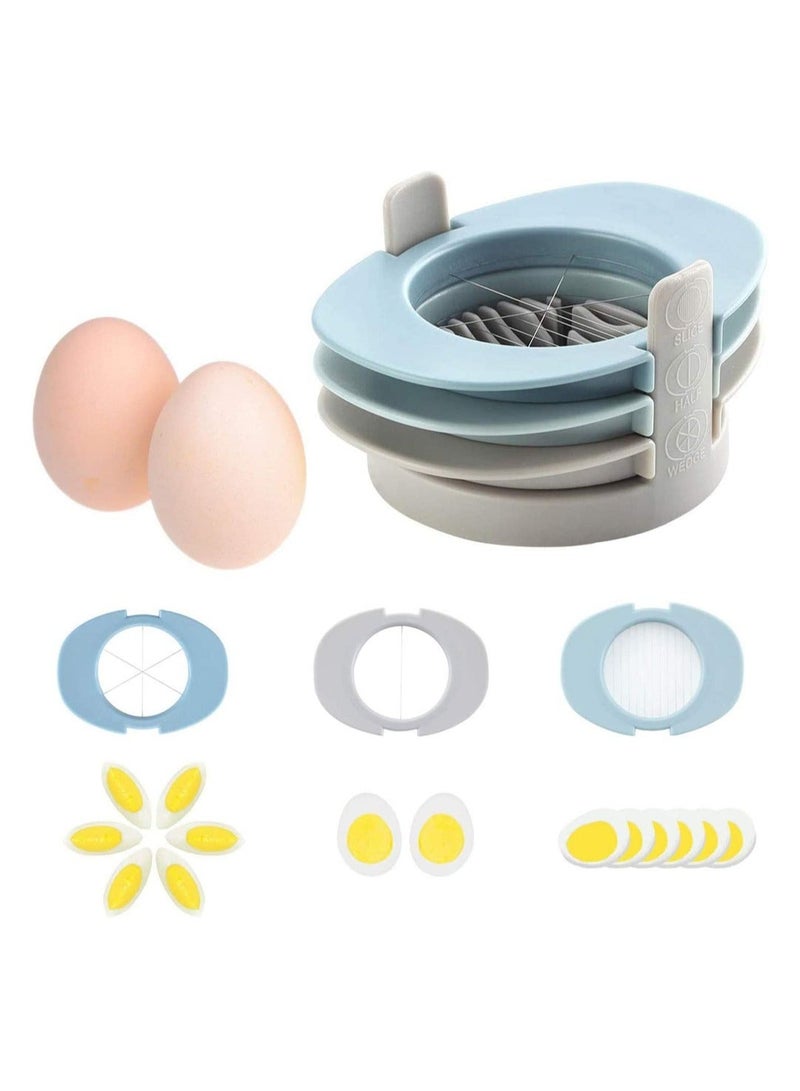 Egg Cutter Slicer, Multipurpose Egg Slicer Cutter 3 in 1 with Stainless Steel Wire Cutting line Cooking Tools for Cutting Eggs, Salads, Strawberries, Mushrooms, Kiwis, Banana - Image 5