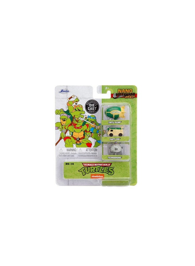 Jada Toys Teenage Mutant Ninja Turtles 1.65" 3-Pack Die-cast Cars, Toys for Kids and Adults - Image 2