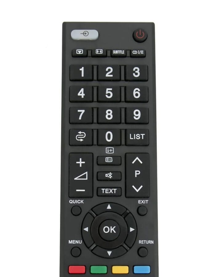 NIBEMINENT Tv Remote Control For Toshiba Series Black - Image 2
