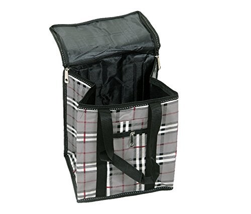 Kuber Industries Kuber Industries Lunch Bag|Lunch Box Cover Bag Only|Lunch Tote Bag|Kids Lunch Bag|Black  - Image 3