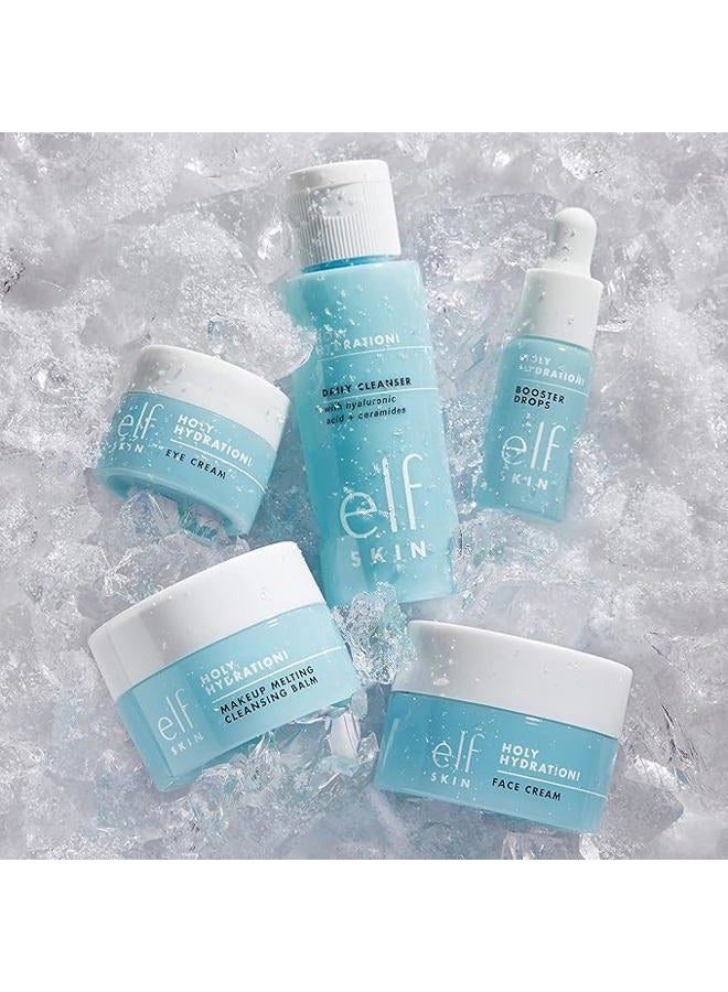 e.l.f. SKIN Holy Hydration! Hydrated Ever After Skincare Mini Kit, Cleanser, Makeup Remover, Moisturiser & Eye Cream For Hydrating Skin, Airplane-Friendly Sizes - Image 3