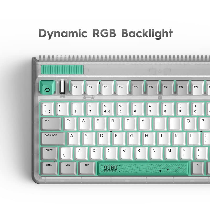 Iqunix iQunix OG80 WORMHOLE Mechanical Keyboard UK Layout, Wireless RGB TKL Retro Keyboard with 2.4GHz / Bluetooth 5.1 / Wired Type-C, Tilted F-Row, Hot-Swappable Cherry MX Browns, for Windows PC/Mac - Image 2