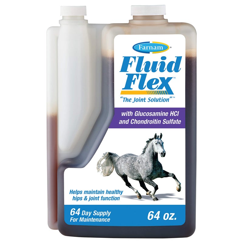 Farnam Fluidflex Liquid Joint Supplement for Horses, Helps maintain healthy hip & joint function, 64 ounces, 64 Day Supply - Image 1