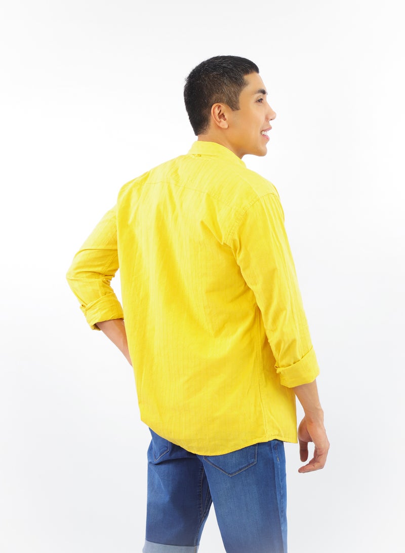 Levantino Patterned Men's Slim-Fit Casual Shirt  - Image 1