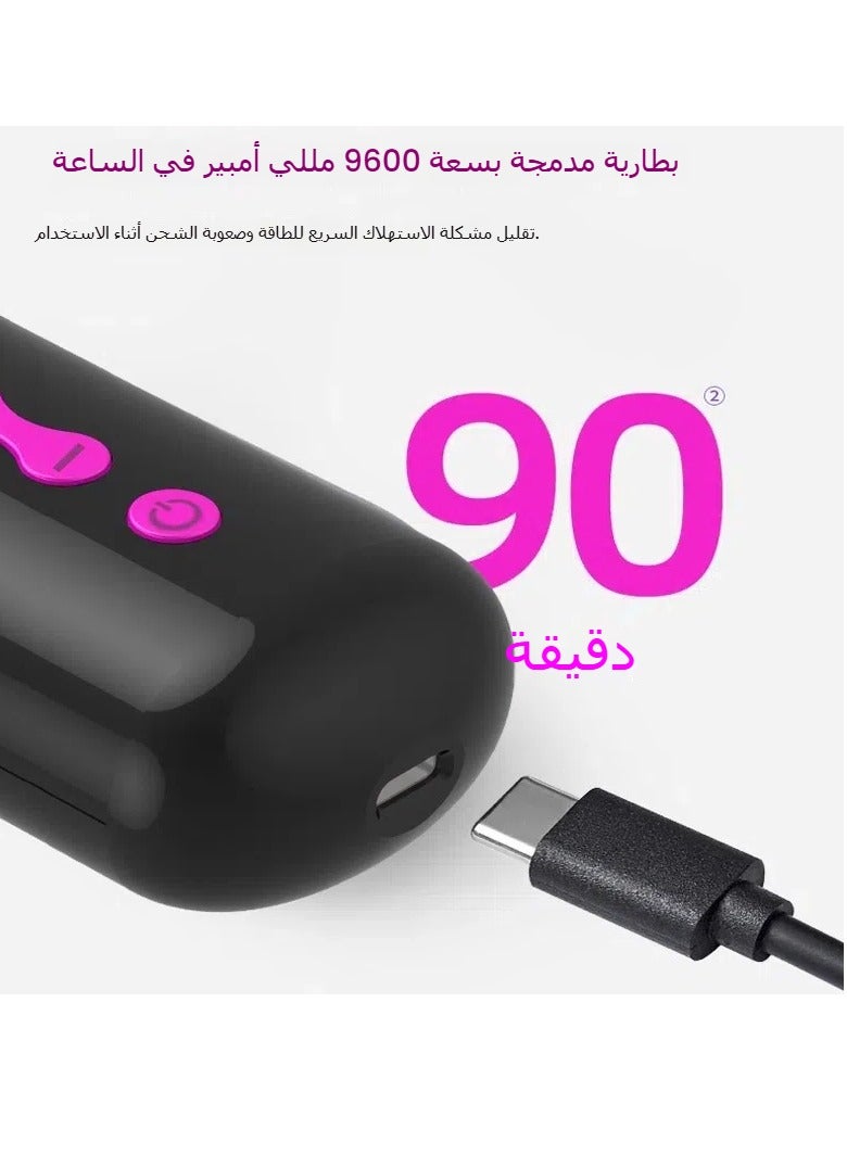 general New USB Wireless Hair Straightener Negative Ions Do Not Hurt Hair Charging Portable Straight Roll Dual-purpose Hair Straightener - Image 4