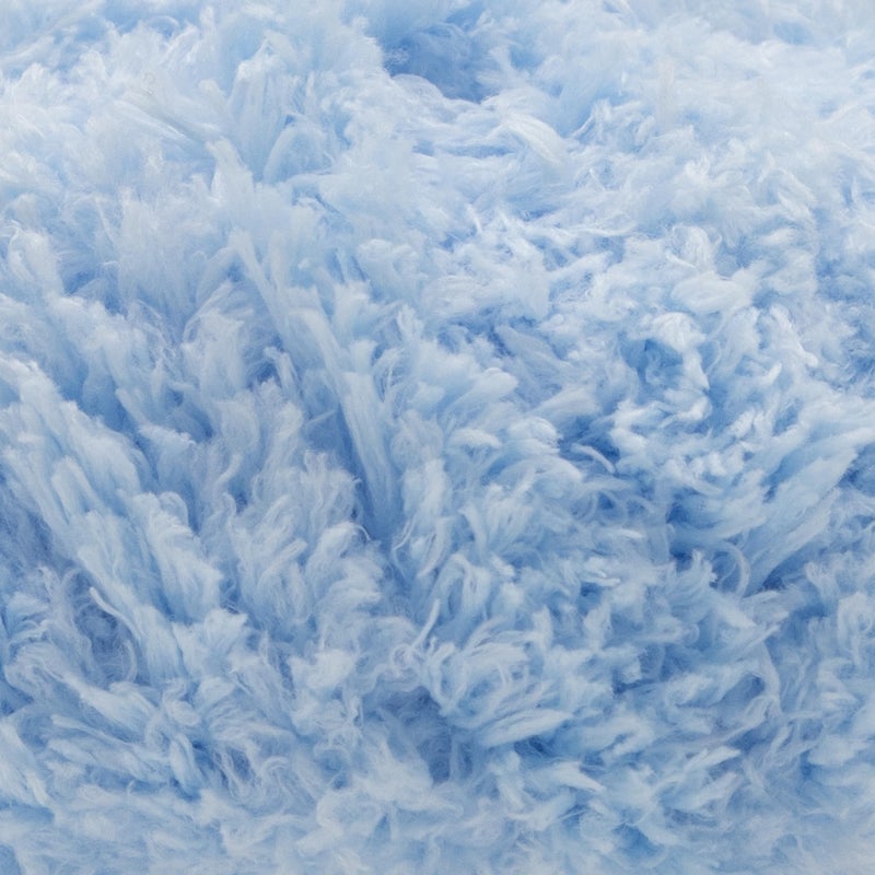 Estako Softy 100% Polyester Fluffy Soft Chunky Bulky Weight #5 Yarn for Crocheting and Knitting 3.52 oz (100 gr) 98 Yds (90 m) (9220 - Baby Blue) - Image 2