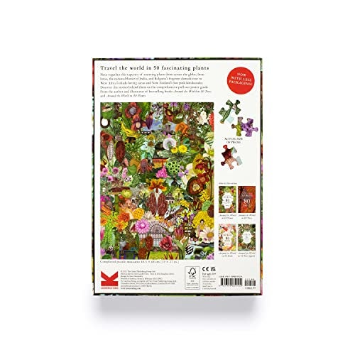 Laurence King Around The World in 50 Plants 1000 Piece Puzzle, 19 x 27 Inch - Image 3