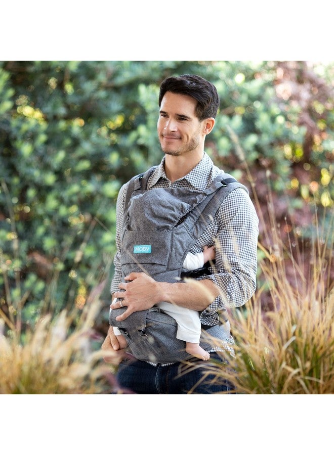 Moby Hip Seat and Baby Carrier for Infants and Toddlers, Designed for Mothers, Fathers, and Caregivers, Supports Children from 12-17 lbs (Grey) - Image 2