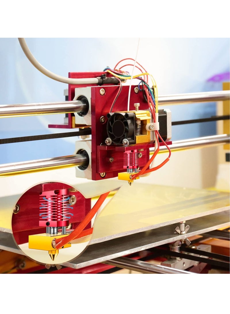 Captaintech Metal Hotend 3D Printer Nozzles, Hardened Steel Tool High Temperature Pointed Wear, Resistant with CR-10 / CR10 / CR10S / Ender 2 / Ender 3 Ender 5 Printers - Image 3