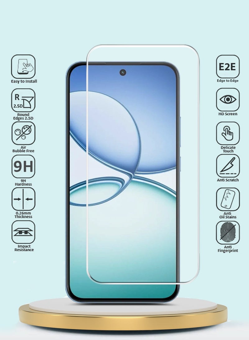 GMAX Realme 15T 5G 2025 GMAX Premium Series Curved Edges 9H 2.5D Tempered Glass Screen Protector - Clear - Image 2