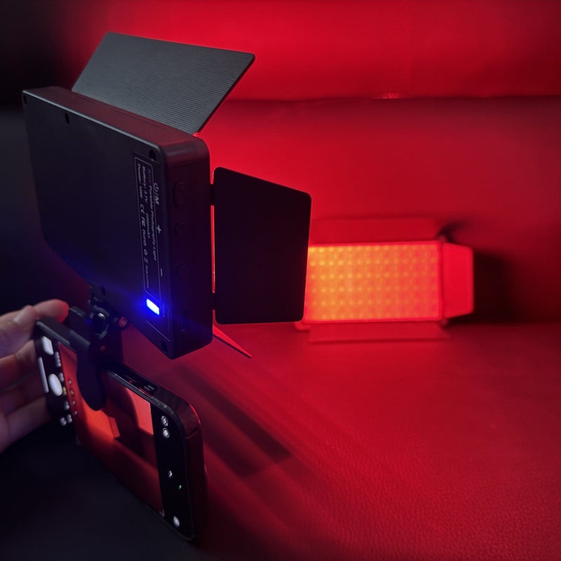 مصباح دائري مربع LED مع مشبك، إضاءة USB قابلة للشحن، أضواء RGB متعددة الألوان - Image 3