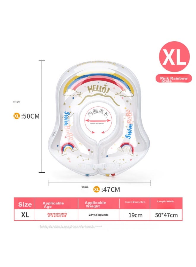 Swimbobo Children's Swim Ring, Kids' Armpit Float Ring For Ages 1-5, Baby Swim Ring For Boys And Girls, K5023 Rainbow XL - Image 5