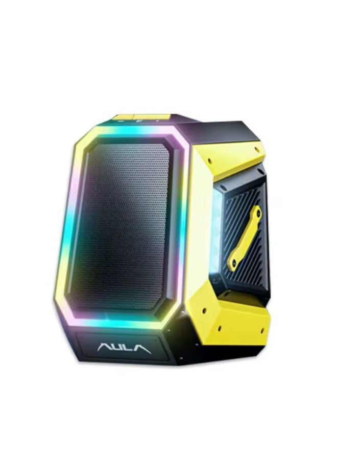 AULA BS308 Bluetooth Speaker High Power 30W HiFi Rechargeble with RGB Light Charging Feature for Outdoor Activities Portable Use