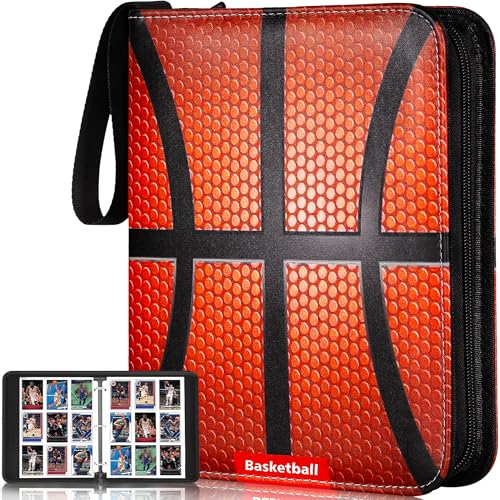 RONMONG Basketball Card Binder20252026 Sports Trading Card with Sleeves Holder Album990 Pockets Basketball Card Holder Sheets Display Storage Protectors for Collectors Boys and Girls Gift - Image 1
