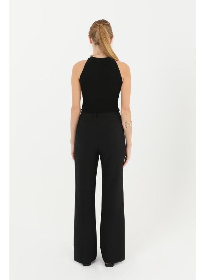 Soul Women's Round Neck Sleeveless Blouse - 31860BLZ - BLACK - Image 3