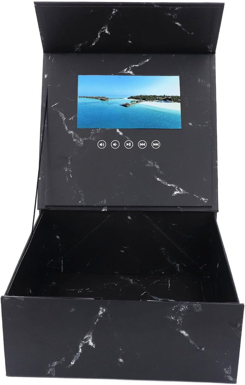 Dpofirs Video Greeting Card with 7 Inch LCD Display & Speaker, Personalized DIY Present Box with 128M Memory for Anniversary Birthday Valentines Day Gift - Image 5