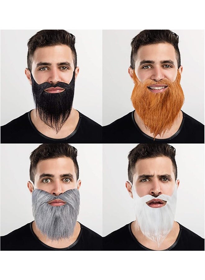 قطع من اللحى الاصطناعية، لحى طويلة مزيفة، شوارب مزيفة مضحكة - Image 3