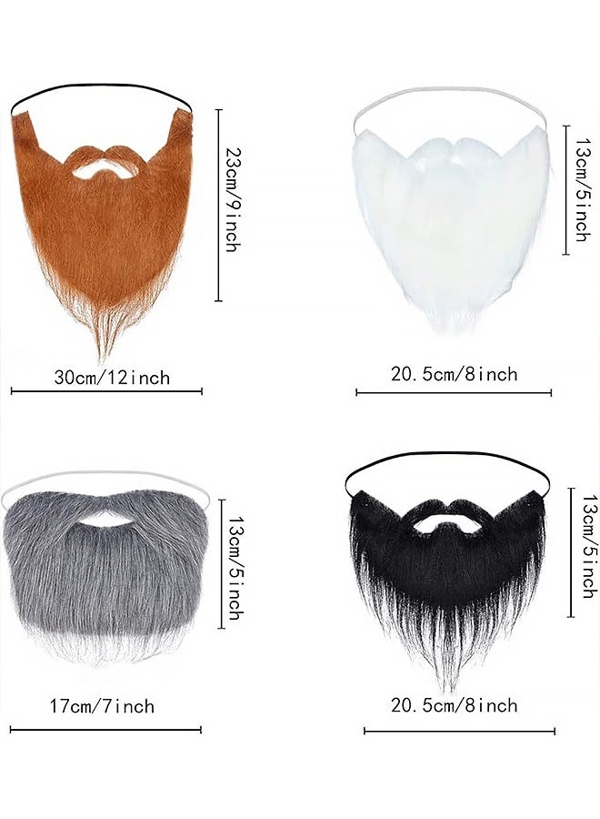 قطع من اللحى الاصطناعية، لحى طويلة مزيفة، شوارب مزيفة مضحكة - Image 2