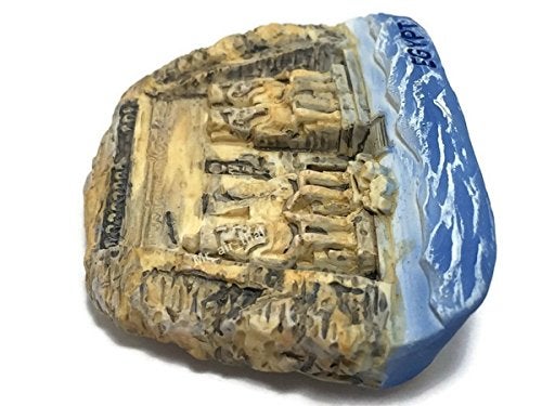 WitnyStore Tiny 3⅛" Giza Pyramid Complex Egypt Magnet - Miniature Hand Made Resin 3D Africa Landmark Tourist Attraction Decorative Refrigerator Fridge Magnets Décor Collectible Traveler Souvenir Gifts - Image 3