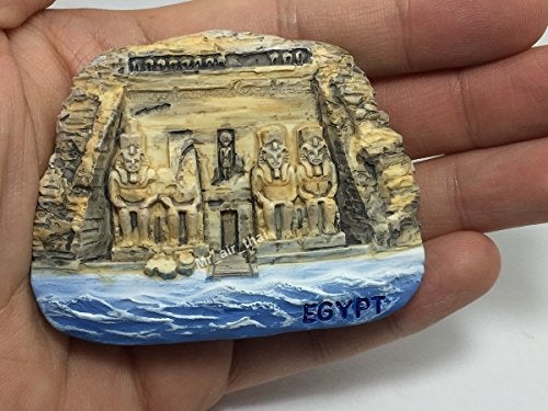 WitnyStore Tiny 3⅛" Giza Pyramid Complex Egypt Magnet - Miniature Hand Made Resin 3D Africa Landmark Tourist Attraction Decorative Refrigerator Fridge Magnets Décor Collectible Traveler Souvenir Gifts - Image 4