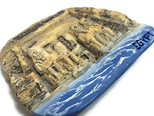 WitnyStore Tiny 3⅛" Giza Pyramid Complex Egypt Magnet - Miniature Hand Made Resin 3D Africa Landmark Tourist Attraction Decorative Refrigerator Fridge Magnets Décor Collectible Traveler Souvenir Gifts - Image 2