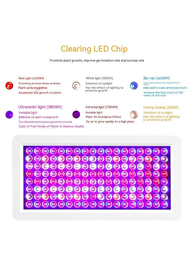 Generic Indoor Plant Grow Light 192/287 LED Full Spectrum Light Adjustable Swan Neck 2 Switching Modes for Indoor Grow Greenhouse Vegetables 1000 W, 12,402 x 7,874 x 1,575 in.  - Image 4