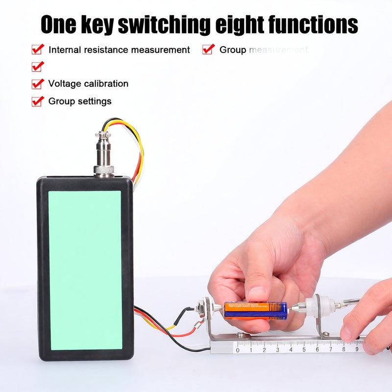 130V 5mΩ~200Ω Handheld Four-wire Battery Internal Resistance Tester Multifunctional Battery Voltage Internal Resistance Tester Nickel-metal Hydride Button Lithium Battery Tester - Image 3
