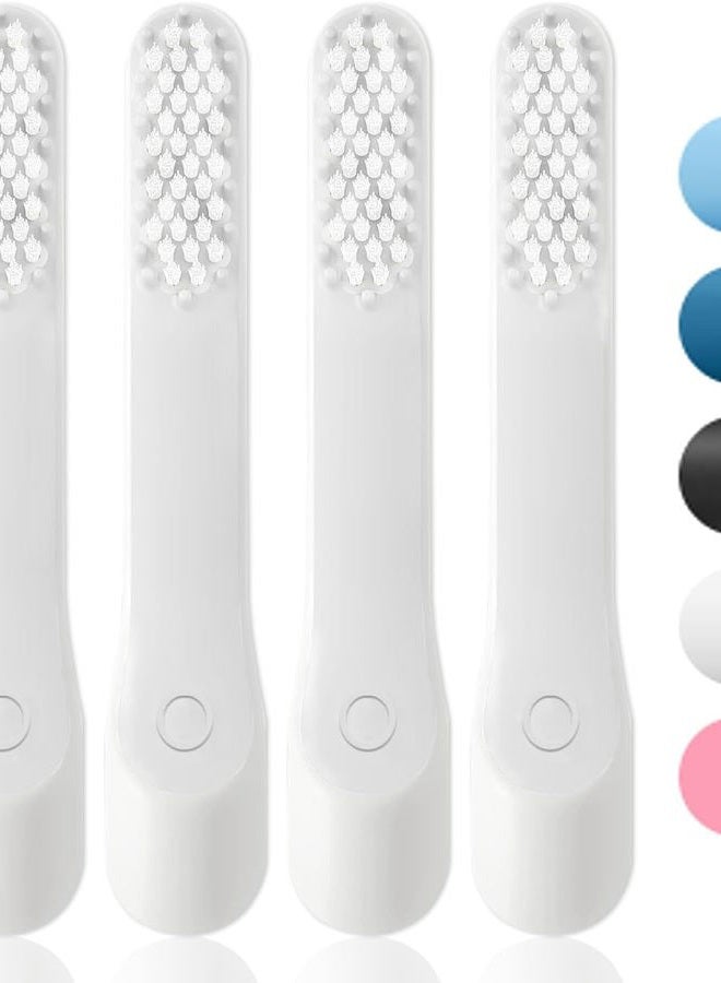 Shaari Toothbrush Replacement Heads, 4-Pack 2023 New - Premium White Brush Heads Compatible with Quip Electric Toothbrush - Image 3