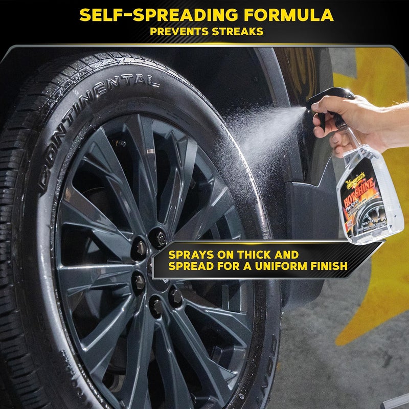 Meguiar's G1224 Hot Shine Tire Spray - 24 Oz Spray Bottle - Image 5