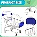 Flahard 9 Pcs Mini Shopping Cart Tiny Supermarket Handcart Desk Shopping Cart Toys Bulk for Kids Desk Decoration Doll House Cosplay Accessory 9 Colors - Image 4