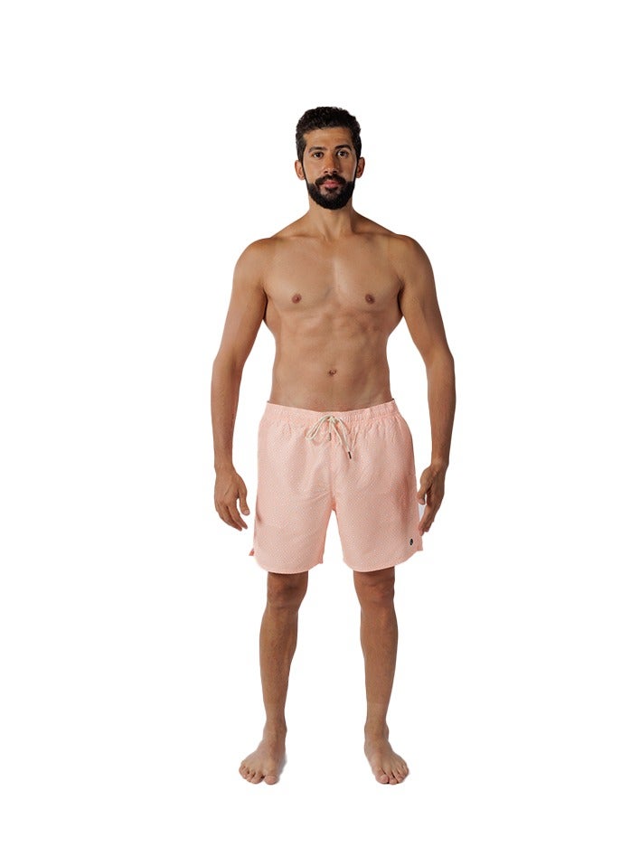 Skylar Men's Swimming Shorts - Light Orange - Image 1