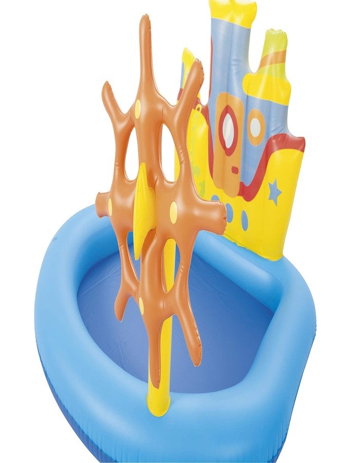 H2O Go H2OGo! Tug Boat Inflatable Splash Pad - Kids Water Toy for Backyard Summer Water Play - Inflatable Water Park - Water Mat for Babies & Toddlers - (6 Piece Set) - Image 3