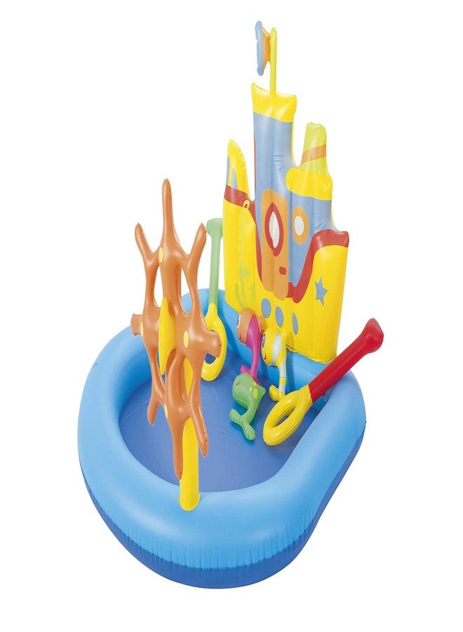 H2O Go H2OGo! Tug Boat Inflatable Splash Pad - Kids Water Toy for Backyard Summer Water Play - Inflatable Water Park - Water Mat for Babies & Toddlers - (6 Piece Set) - Image 1