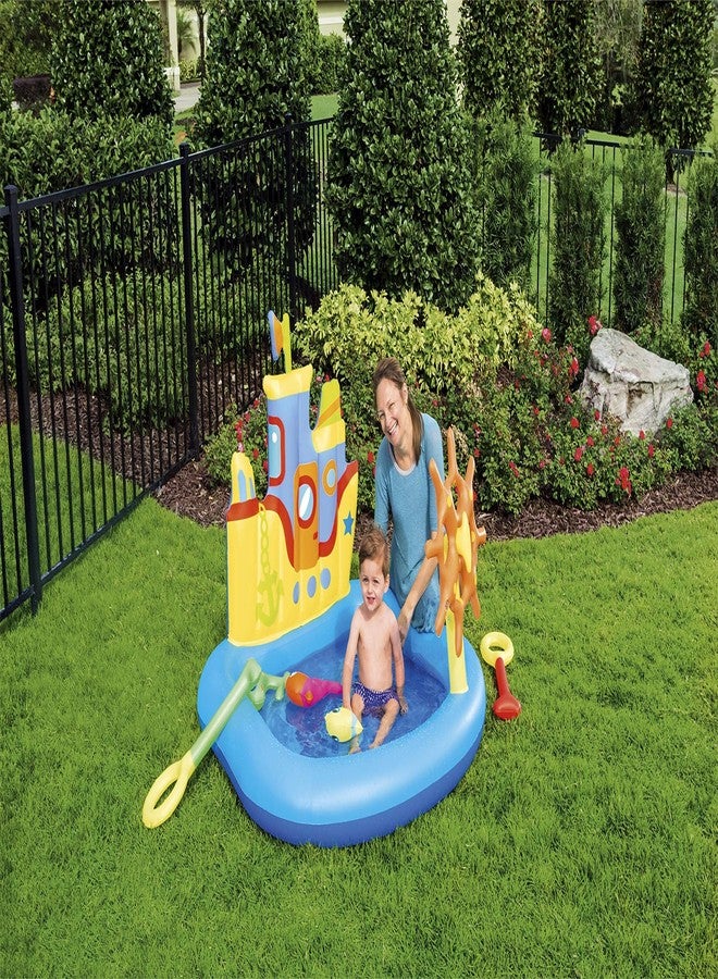 H2O Go H2OGo! Tug Boat Inflatable Splash Pad - Kids Water Toy for Backyard Summer Water Play - Inflatable Water Park - Water Mat for Babies & Toddlers - (6 Piece Set) - Image 2
