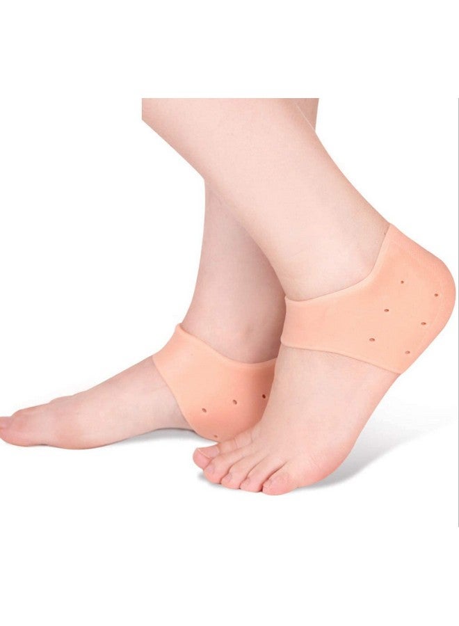 keycraze Heel Pain Relief Products For Women Anti Crack Silicon GelKEYCRAZE Heel And Foot Protector Moisturizing Socks for Foot Care, leg pain relief products And Heel Pad for Men And Women - Image 1