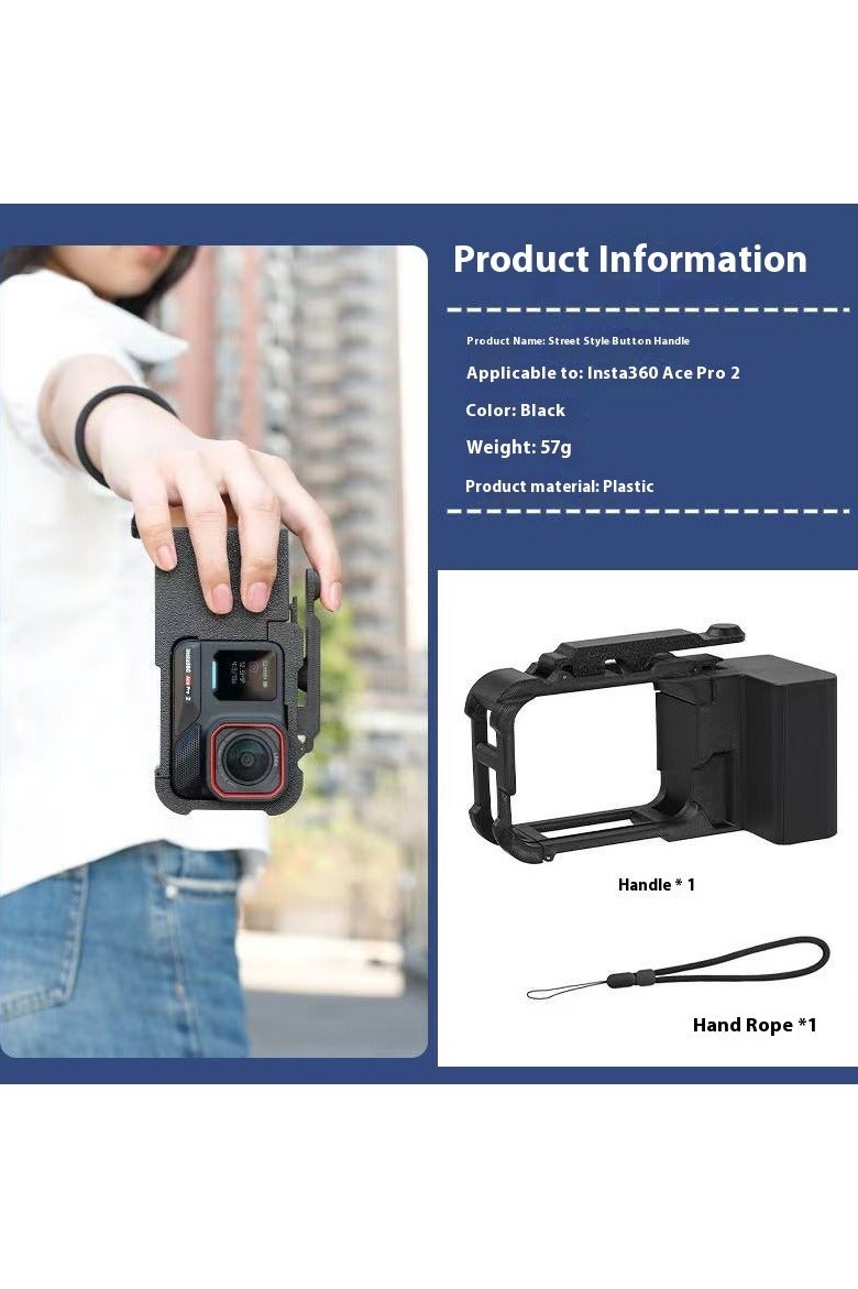 Insta360 AcePro 2 Extended Handle Street Photography VLOG Shooting Handheld Mount Accessory - Image 1